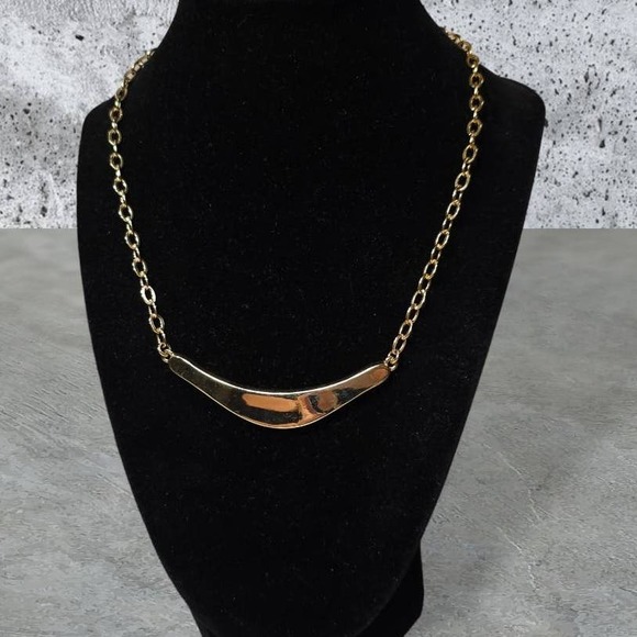 Robert Lee Morris RLM SOHO Studio - Modernist Gold Colored Necklace - Picture 5 of 7